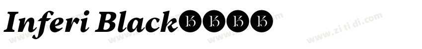 Inferi Black字体转换